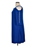 MSK Solid Blue Casual Dress Size XL - photo 5