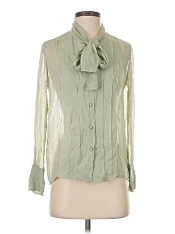 J.Crew Long Sleeve Silk Top (view 1)