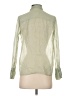 J.Crew 100% Silk Green Long Sleeve Silk Top Size 00 - photo 2
