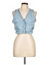 Love Tree Blue Denim Vest Size L - photo 1