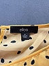 Ellos 100% Polyester Polka Dots Yellow Short Sleeve Blouse Size 16 - photo 7