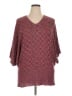 Liz & Me Tweed Burgundy Poncho Size 1X - photo 1