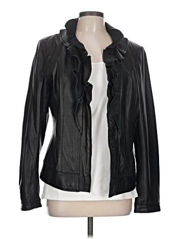 Tahari Leather Jacket (view 1)
