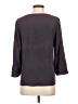 Tibi 100% Silk Gray 3/4 Sleeve Silk Top Size 2 - photo 2