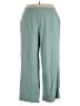 Yitty Solid Teal Casual Pants Size 2X - photo 1