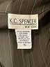 K.C. Spencer Stripes Black Brown Blazer Size 16 - photo 6