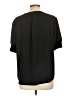 CATHERINE Catherine Malandrino 100% Polyester Black Short Sleeve Blouse Size L - photo 2
