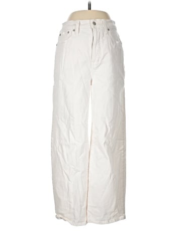 Madewell The Perfect Vintage Wide-Leg Crop Jean in Tile White (view 1)