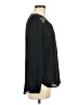 Lily White Black Long Sleeve Blouse Size M - photo 4