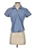 Dockers Blue Short Sleeve Blouse Size S - photo 1