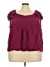 Torrid Burgundy Sleeveless Blouse Size 4X Plus (4) - photo 1