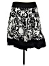 Cache 100% Cotton Paisley Black Casual Skirt Size 6 - photo 2