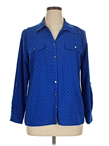 Notations Long Sleeve Blouse (view 1)
