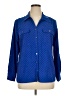 Notations Polka Dots Blue Long Sleeve Blouse Size XL - photo 1