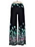 White Mark Print Black Casual Pants Size XL - photo 1