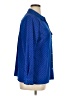Notations Polka Dots Blue Long Sleeve Blouse Size XL - photo 4