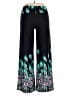 White Mark Print Black Casual Pants Size XL - photo 2