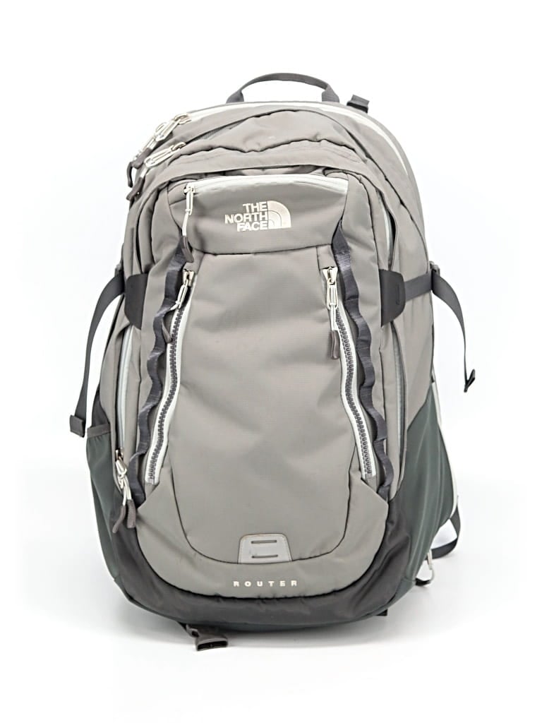 Pre-owned The North Face Backpack In Gray