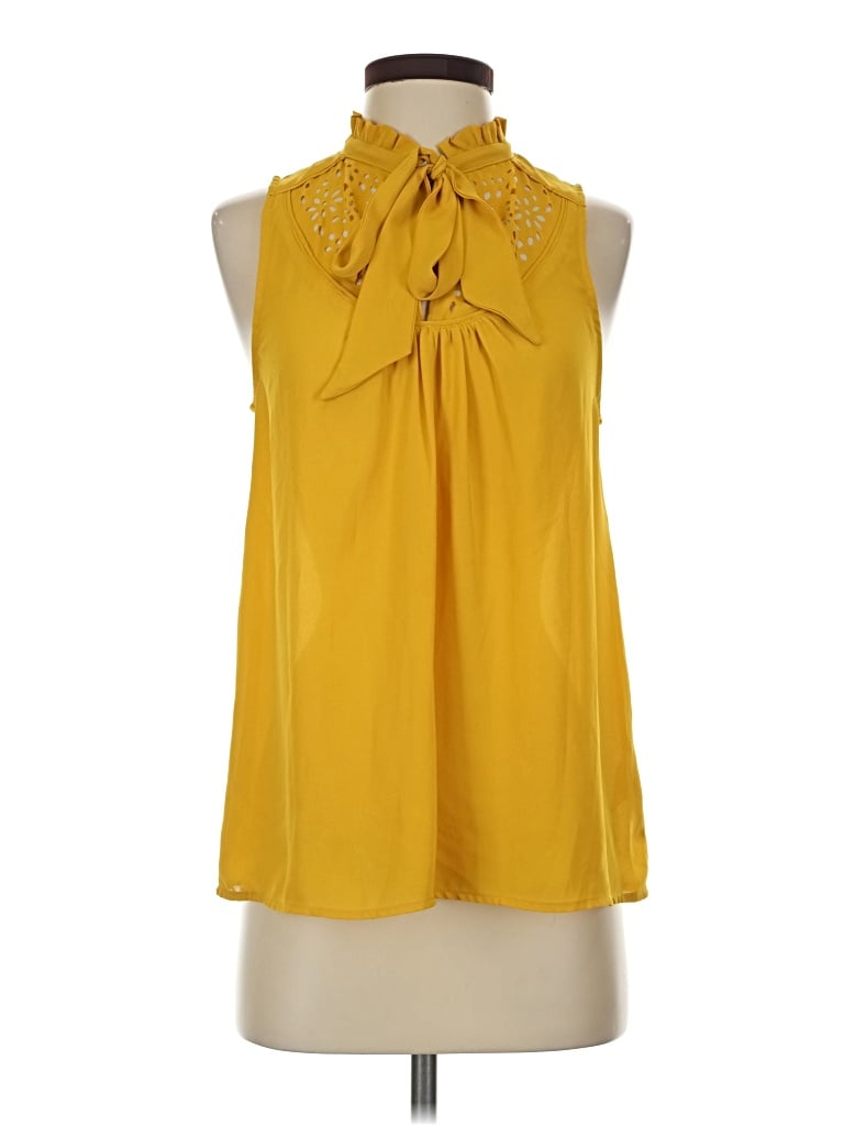 Pre-owned Maeve Sleeveless Blouse In Yellow
