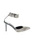Brian Atwood Animal Print Silver Heels Size 9 - photo 1