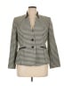 Tahari by ASL 100% Polyester Houndstooth Ivory Blazer Size 14 Petite - photo 1