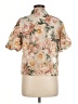 Bailey 44 Floral Tan Short Sleeve Blouse Size M - photo 2