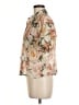 Bailey 44 Floral Tan Short Sleeve Blouse Size M - photo 5