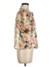Bailey 44 Floral Tan Short Sleeve Blouse Size M - photo 4