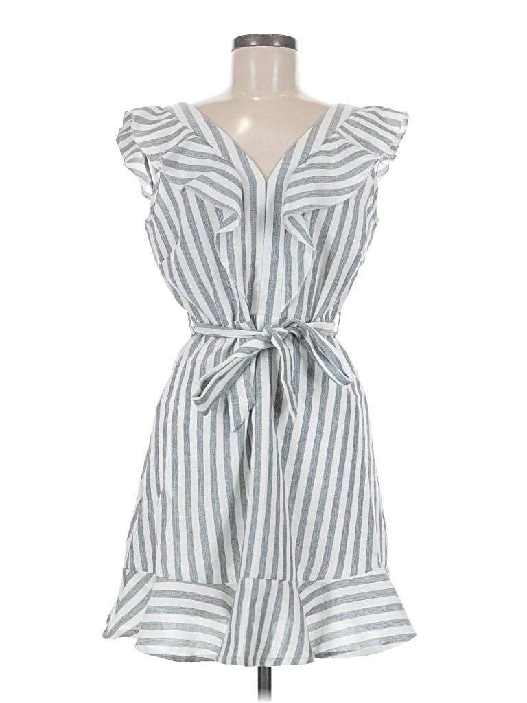 Pre-owned She + Sky Casual Dress In Gray