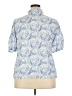 Creation Blue Short Sleeve Blouse Size XXL - photo 2