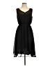 Esprit 100% Polyester Solid Black Casual Dress Size 12 - photo 1