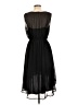 Esprit 100% Polyester Solid Black Casual Dress Size 12 - photo 2