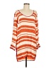 Madison Marcus Stripes Orange Casual Dress Size M - photo 1