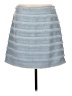 J.Crew Chevron-herringbone Blue Denim Skirt Size 8 - photo 1