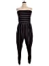 Full Circle Trends With Love Stripes Black Jumpsuit Size 3X - photo 1