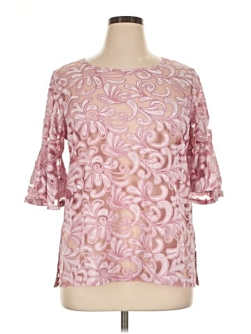 NY Collection 3/4 Sleeve Blouse (view 1)