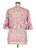 NY Collection Pink 3/4 Sleeve Blouse Size 1X - photo 2