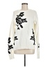 Halogen 100% Polyester Floral Ivory Pullover Sweater Size L - photo 1