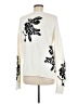 Halogen 100% Polyester Floral Ivory Pullover Sweater Size L - photo 2