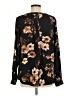 Lila Rose 100% Polyester Floral Black Long Sleeve Blouse Size M - photo 2