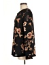 Lila Rose 100% Polyester Floral Black Long Sleeve Blouse Size M - photo 5