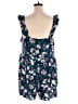 Torrid Floral Blue Romper Size 3X Plus (3) - photo 2