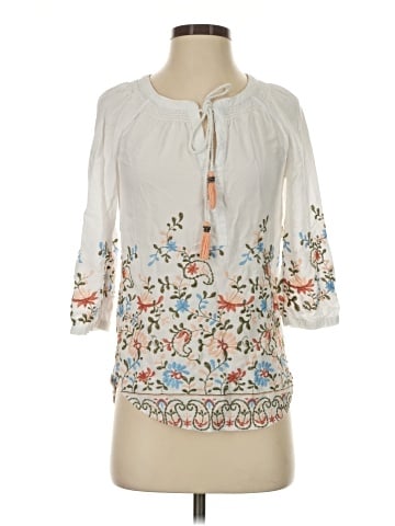 Pale Sky 3/4 Sleeve Blouse (view 1)