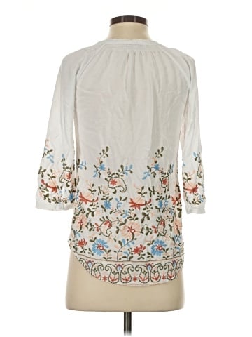 Pale Sky 3/4 Sleeve Blouse (view 2)
