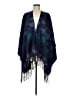 Harve Benard 100% Acrylic Blue Poncho One size - photo 1