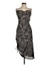 Forever 21 100% Polyester Paisley Gray Cocktail Dress Size M - photo 1