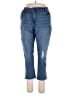 Woman Within Hearts Blue Jeans Size 18W - photo 1