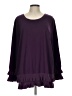 August Silk Purple Long Sleeve Blouse Size L (estimated) - photo 1