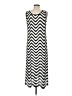 misook Chevron-herringbone Silver Casual Dress Size M - photo 2