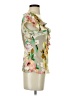 Sunny Leigh 100% Polyester Floral Ivory Sleeveless T-Shirt Size XS - photo 4